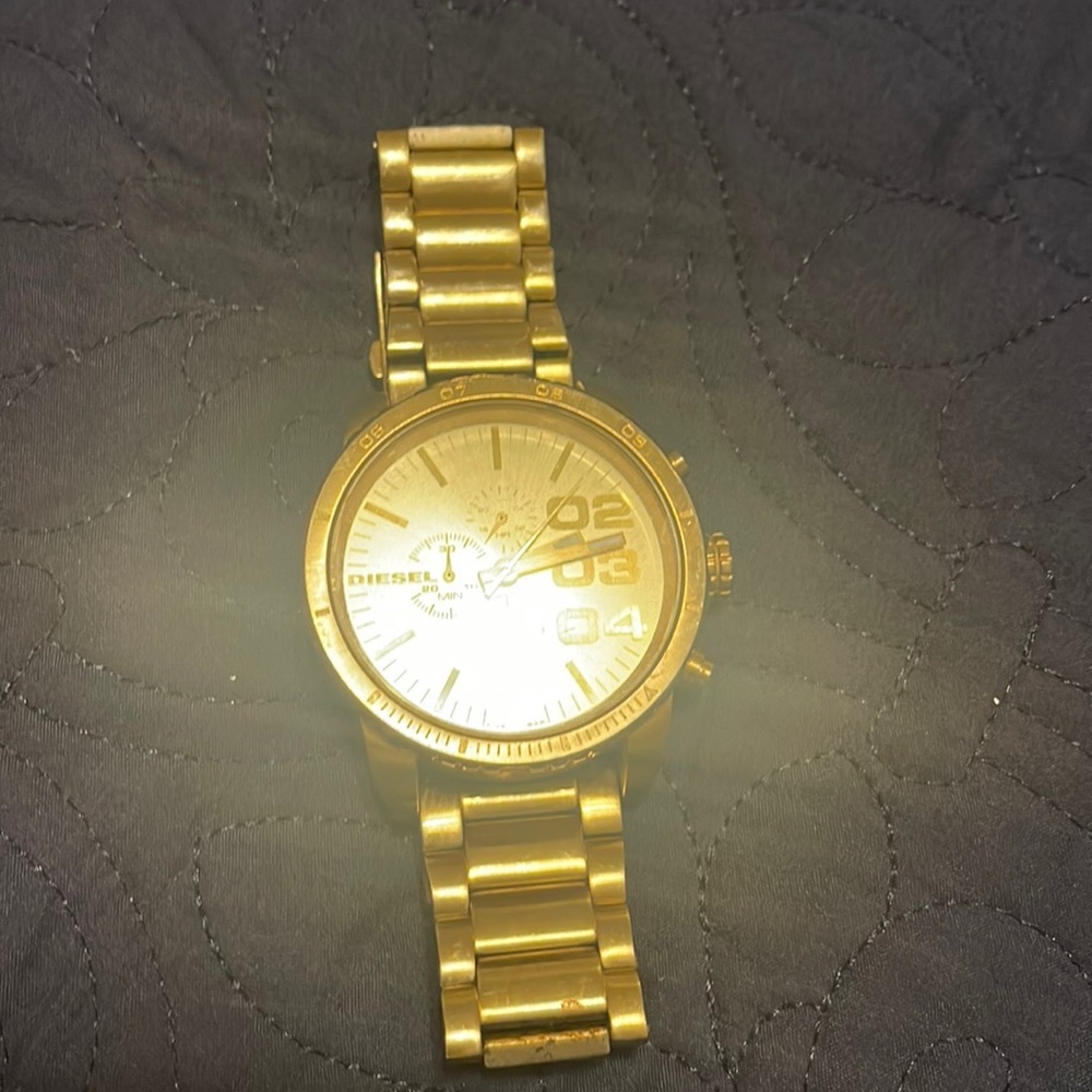 Diesel mens watch 44m rose gold